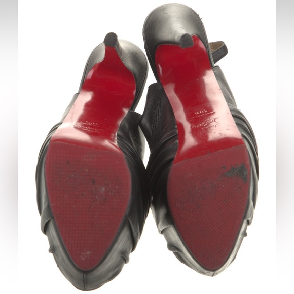 Christian Louboutin Leather Slingback Sandals - Picture 4 of 4